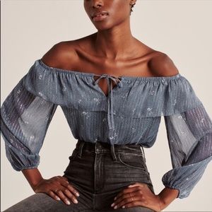 Abercrombie And Fitch Off The Shoulder Bodysuit